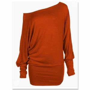 NWT! Dolman Sleeve Banded Waist Flowy Top